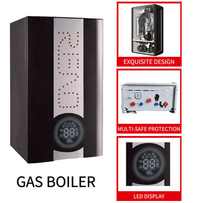 20-42Kw الغاز تكثيف الحائط المرجل الأسود قذيفة النحاس مبادل حراري الساخن وظيفة مزدوجة