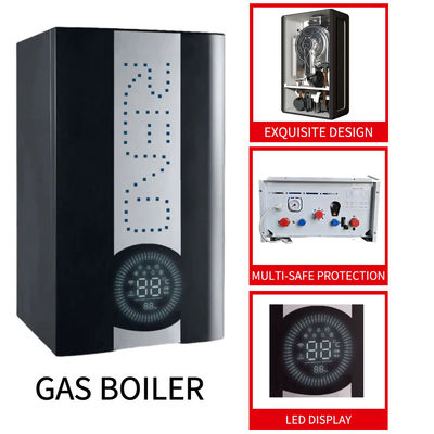 تكثيف الغاز 20-42Kw على الحائط المرجل الأسود حالة التدفئة والاستحمام وظيفة مزدوجة